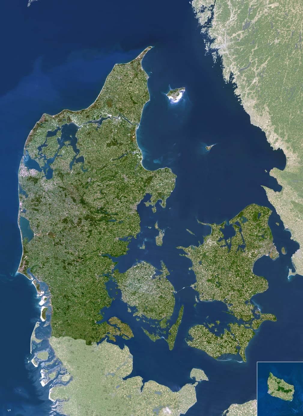 Карта на данска satellite 