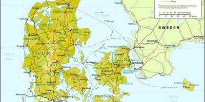 Карта на данска географија 