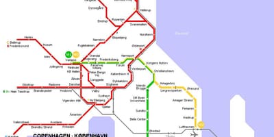 Карта на данска метро 