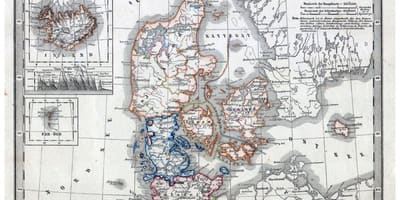 Стара карта на данска