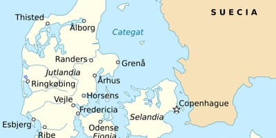 Карта на fredericia данска