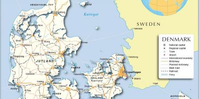 Мапата над данска