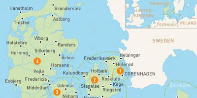 Данска провинции на мапата